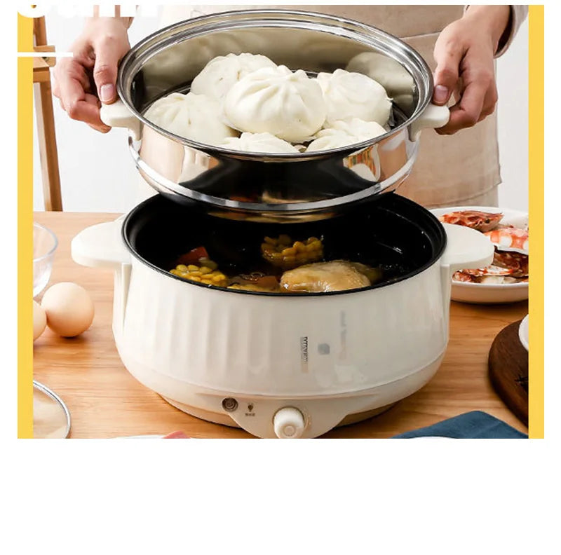 Multifunction Electric Cookers Single/Double Layer 1-2 People Household Non-stick Pan Hot Pot Rice Cooker Cooking Appliances