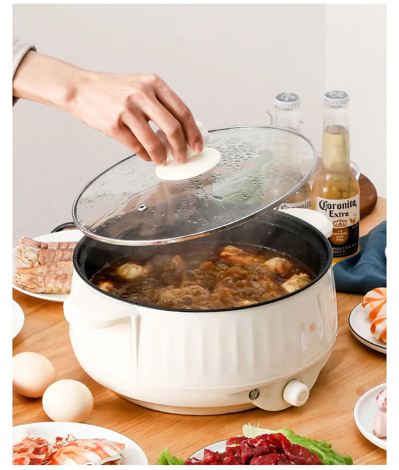 Multifunction Electric Cookers Single/Double Layer 1-2 People Household Non-stick Pan Hot Pot Rice Cooker Cooking Appliances