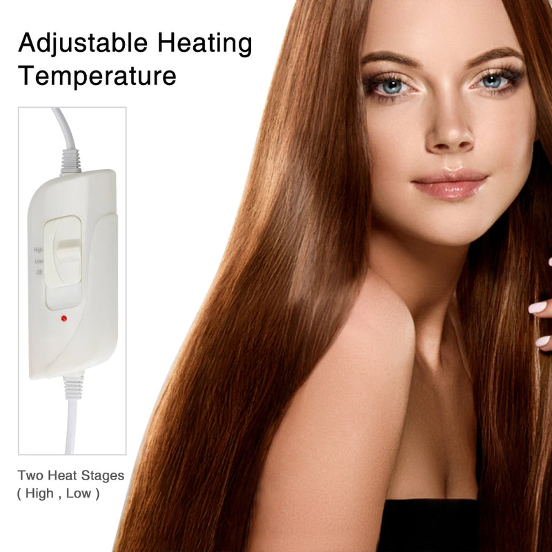 Hair Steamer Cap Electric Hair Heating Cap Thermal Treatment Hat Waterproof Self-heating Hat SPA Nourishing Hair Styling Care