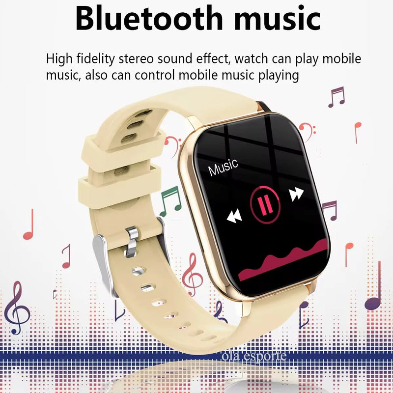 Men Smart Watch For Women Gift Sport SmartWatch Bluetooth Phone Call Custom Watch Face Full Tcuch Screen Smart Bracelet 1.44inch