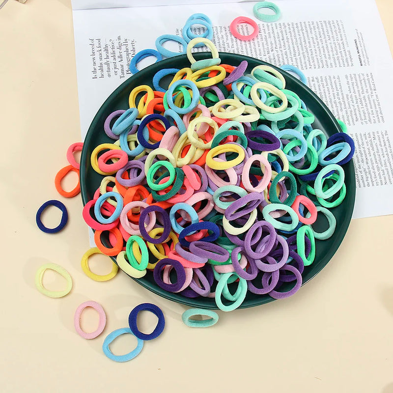 50pcs Women s Seamless Thumb Ring Hair Ties Bagged Ponytail Holders With Small Elastic Bands For Diy Simple Fashion Hair Cord