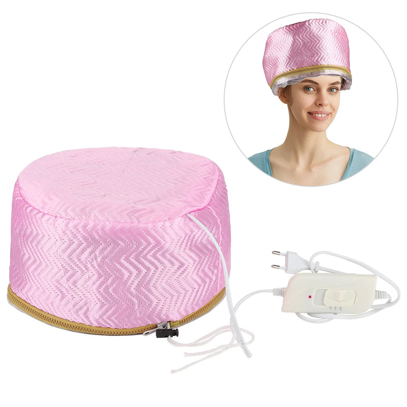 Hair Steamer Cap Electric Hair Heating Cap Thermal Treatment Hat Waterproof Self-heating Hat SPA Nourishing Hair Styling Care