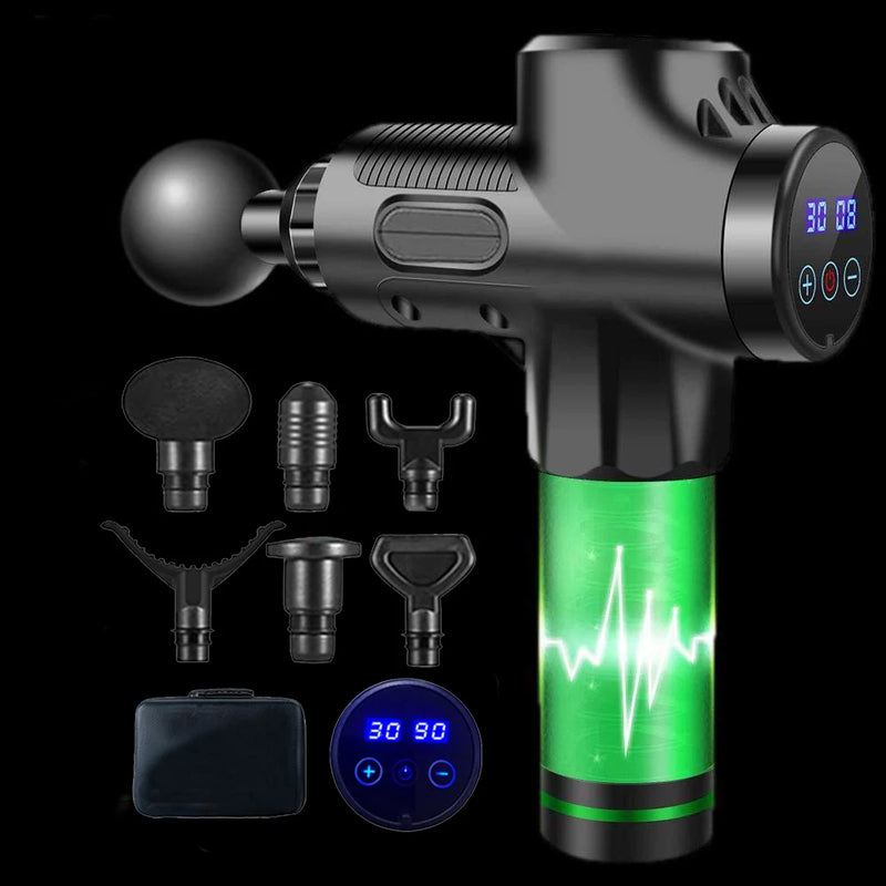 30 Level Massage Gun Fascia Deep Muscle Relax Body Neck Massager Electric Fitness Equipment Noise Reduction Male Female