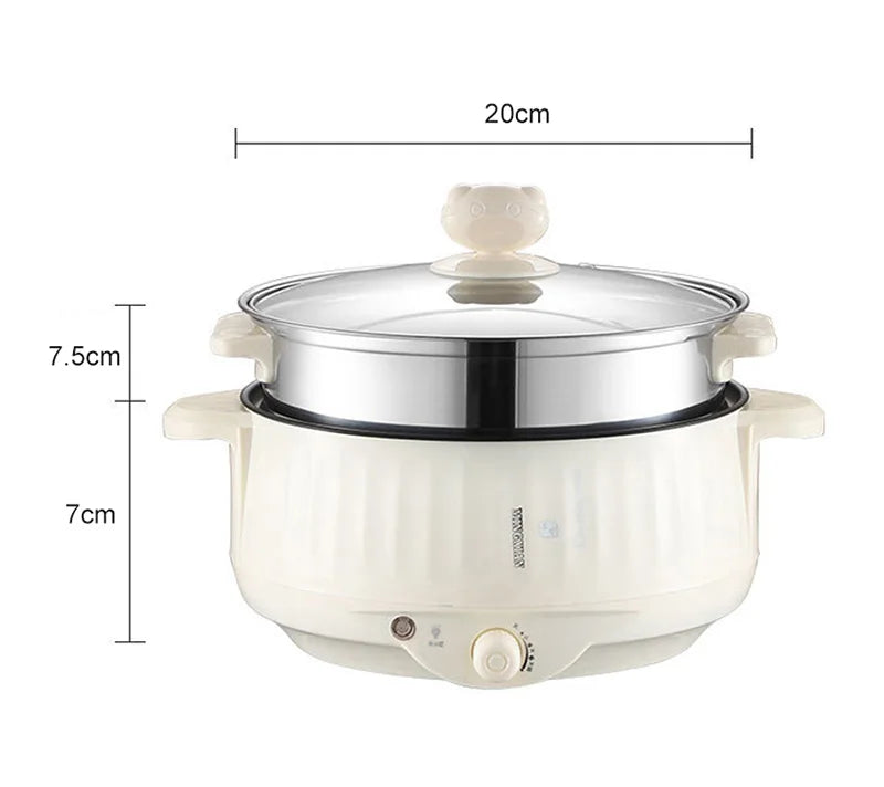 Multifunction Electric Cookers Single/Double Layer 1-2 People Household Non-stick Pan Hot Pot Rice Cooker Cooking Appliances