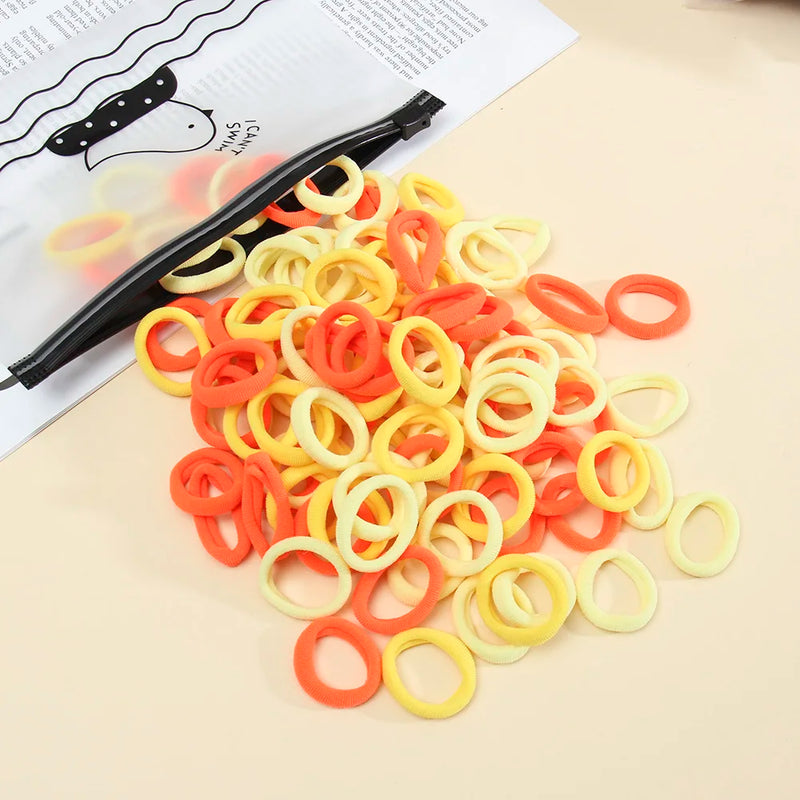 50pcs Women s Seamless Thumb Ring Hair Ties Bagged Ponytail Holders With Small Elastic Bands For Diy Simple Fashion Hair Cord