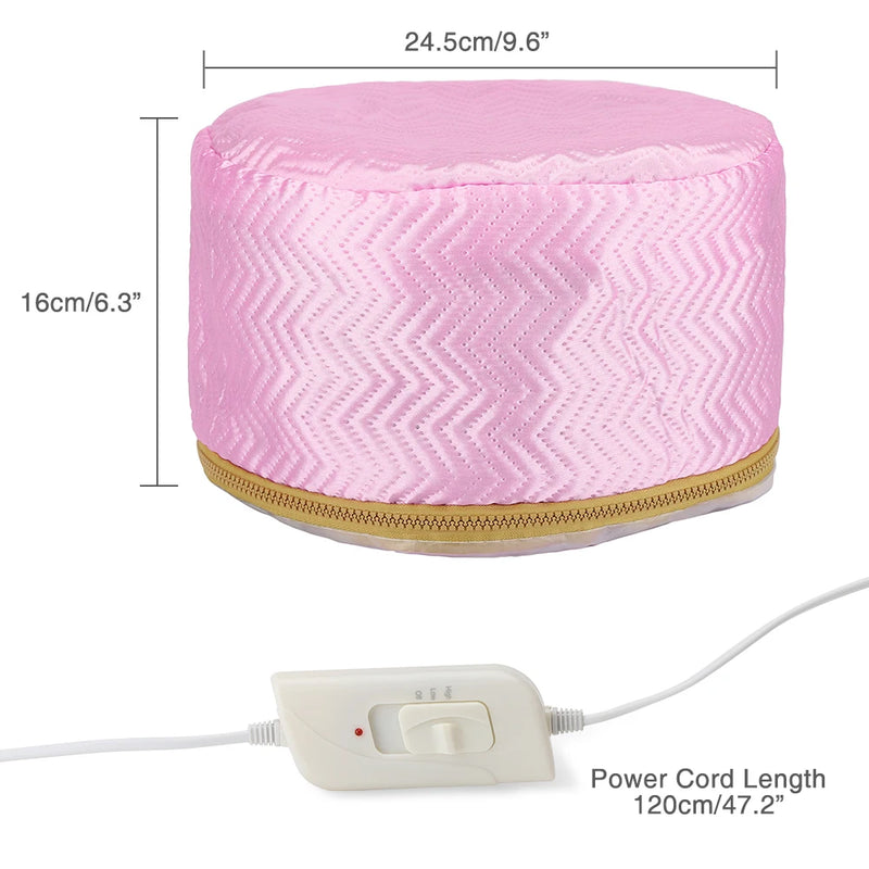 Hair Steamer Cap Electric Hair Heating Cap Thermal Treatment Hat Waterproof Self-heating Hat SPA Nourishing Hair Styling Care