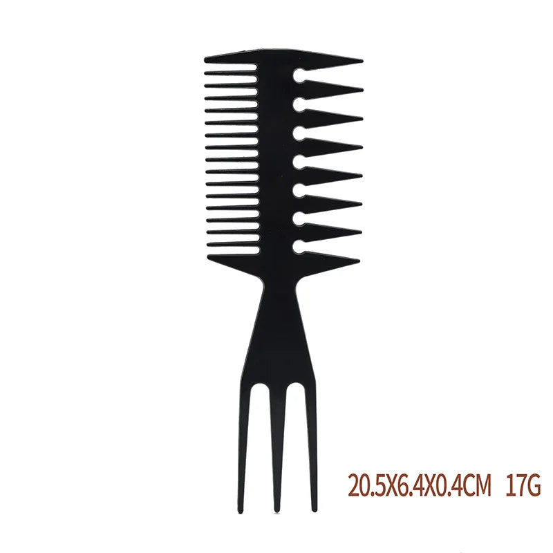 Barber Hairdressing Combs Multifunction Hair Detangler Comb Anti-static Haircare Hairstyling Tool Set Stylist Accessories