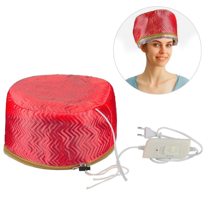 Hair Steamer Cap Electric Hair Heating Cap Thermal Treatment Hat Waterproof Self-heating Hat SPA Nourishing Hair Styling Care