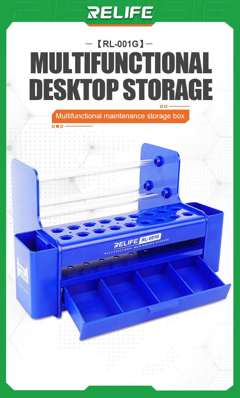 RELIFE RL-001G Multifunction Storage Box Durable Quality for Organizing Repair Parts and Neatly Classifying Collection Tools