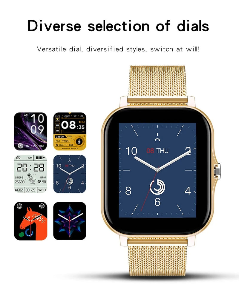 New SmartWatch 1.44-inch Color Screen Full Touch Custom Dial Smartwatch Bluetooth Talking Fashion Smartwatch Men's and Women's