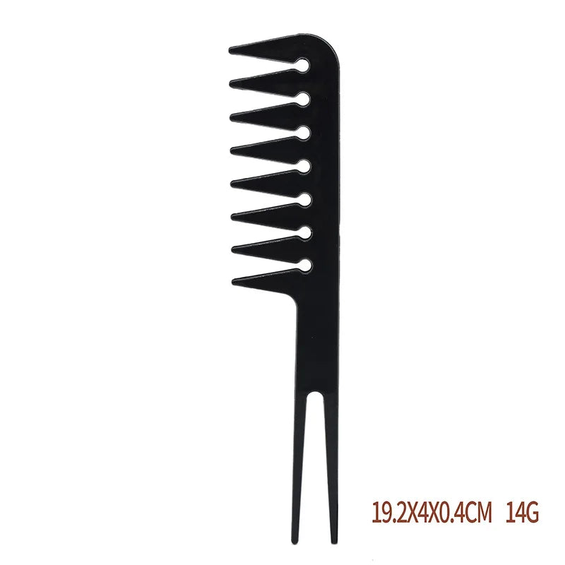 Barber Hairdressing Combs Multifunction Hair Detangler Comb Anti-static Haircare Hairstyling Tool Set Stylist Accessories