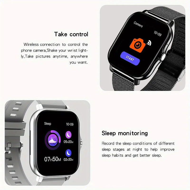 New SmartWatch 1.44-inch Color Screen Full Touch Custom Dial Smartwatch Bluetooth Talking Fashion Smartwatch Men's and Women's