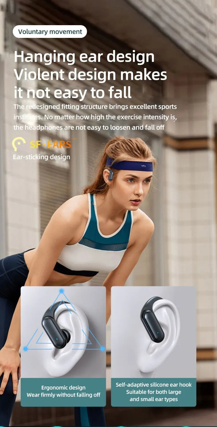 A520 Wireless Bluetooth Headset HD Sound Quality Stereo Universal Headset Touch Light Mini High Quality Earplugs Anti-Sweat