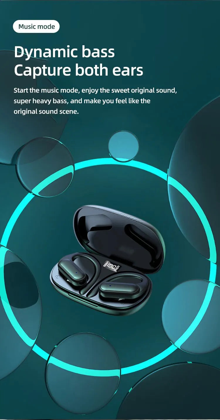 A520 Wireless Bluetooth Headset HD Sound Quality Stereo Universal Headset Touch Light Mini High Quality Earplugs Anti-Sweat